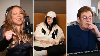 Billie Eilish, Mariah Carey y Elton John más cantan desde casa en concierto benéfico | VIDEO