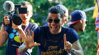 Barcelona: Neymar y Dani Alves, almas de la fiesta culé [VIDEO]
