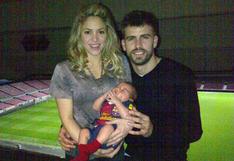 Gerard Piqué celebra triunfo del Barcelona en familia