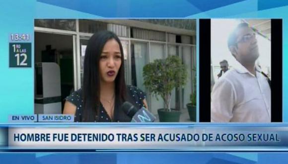 Hombre fue detenido tras ser acusado de tocamientos indebidos. (Captura: Canal N)