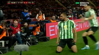 Gol de Iglesias para Betis: anotó el 1-0 ante Valencia en la final de la Copa del Rey | VIDEO