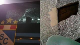 Bus de Sporting Cristal fue atacado con piedras por hinchas de Sport Boys