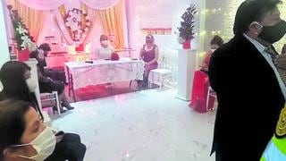 Junín: intervienen y multan a 12 personas que celebraban matrimonio en Huancayo