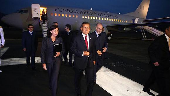 Ollanta Humala llegó a Panamá para la Cumbre de las Américas