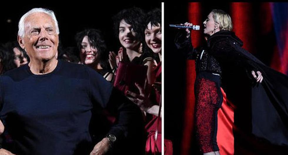 Armani responde a Madonna tras criticar la capa que le hizo. (Foto: Difusión)