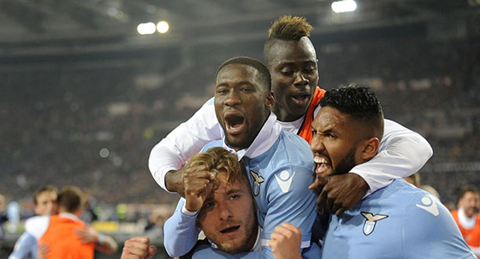Lazio se quedó con la llave romana al eliminar a la Roma de las semifinales de la Copa Italia (Foto: Getty Images)