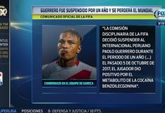 Paolo Guerrero sancionado: así informó FOX Sports [VIDEO]