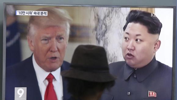 Tras varios meses de escaladas en la tensión entre Corea del Norte y Estados Unidos, Trump dijo estar dispuesto a platicar con Kim Jong-un "en el momento apropiado y bajo las circunstancias apropiadas". (AP)