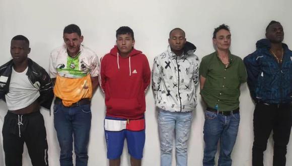 Los 6 colombianos detenidos en Ecuador por el asesinato del candidato presidencial Fernando Villavicencio.