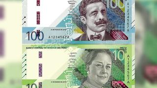 El BCR puso en circulación nuevos billetes de S/ 10 y S/ 100 con rostros de Chabuca Granda y Pedro Paulet