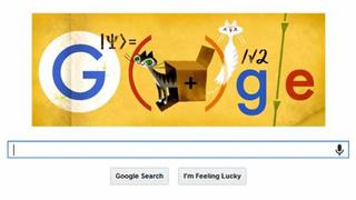 Google pone al gato de Schrödinger en su buscador en homenaje a su creador