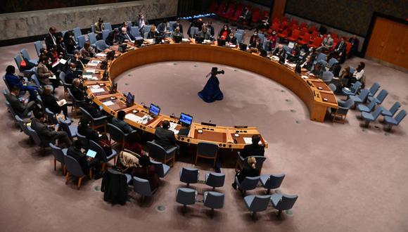 Vista general de la reunión del Consejo de Seguridad de las Naciones Unidas en la sede de las Naciones Unidas, New York, Estados Unidos. (Foto de archivo: ANGELA WEISS / AFP)