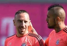 Arturo Vidal saludó emotivamente a su “hermanito” Franck Ribéry por su cumpleaños