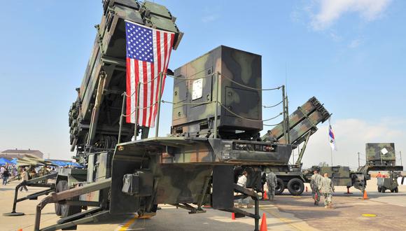 El sistema de misiles tierra-aire Patriot del Ejército de Estados Unidos en exhibición en una foto de archivo. (KIM JAE-HWAN / AFP).