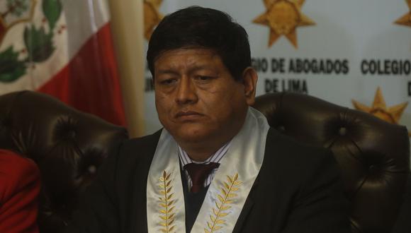 Walter Ayala y la nueva secretaria general de su sector habían coincidido en el Colegio de Abogados de Lima (CAL). Foto: GEC