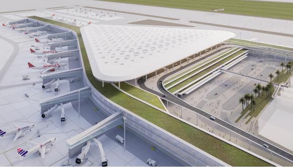 Se destinarán 600 mlls. de dólares para las inversiones privadas en obras complementarias alrededor del nuevo terminal del aeropuerto, como diversos negocios y hoteles, en un espacio de 150 hectáreas.