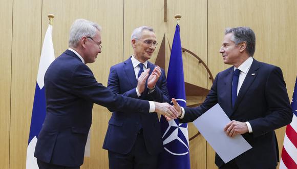 El 4 de abril, Finlandia se convirtió en el miembro número 31 de la OTAN, concluyendo su histórico cambio estratégico con el depósito de sus documentos de adhesión a la Alianza. (Foto de JOHANNA GERÓN / AFP)