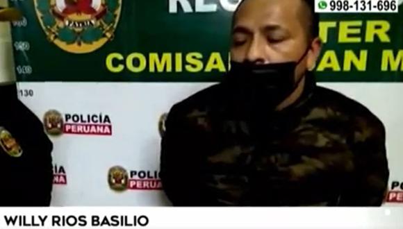 El sujeto capturado dijo estar conforme con la intervención de la Policía | Captura América TV