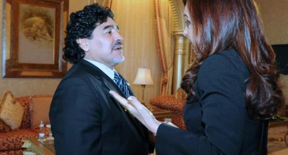 Cristina Fernández envió carta a Diego Maradona. (Foto: RPP)