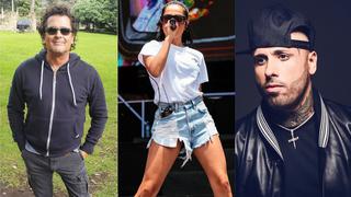 Becky G, Carlos Vives, Nicky Jam cantan reggaetón con estrellas del Barcelona