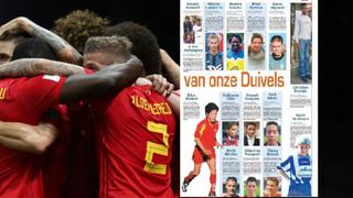 El diario de Bélgica que tituló “nuestros once diablos” y predijo el gran momento en Rusia 2018