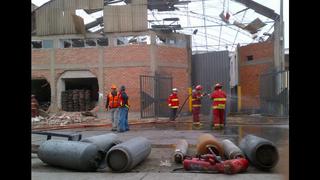 FOTOS: muros caídos y ventanas rotas tras explosión en almacén de balones de gas