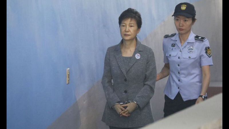 Park Geun-hye, the first female president of South Korea, was removed from office and jailed in 2016 for her role in a corruption scandal.  (GETTY IMAGES).