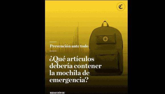 Mochila de emergencia