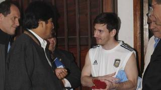 Evo Morales agradeció a Lionel Messi "amistad y solidaridad con Bolivia"