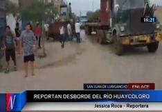 Lima: Río Huaycoloro en SJL se desborda alertando a los ciudadanos