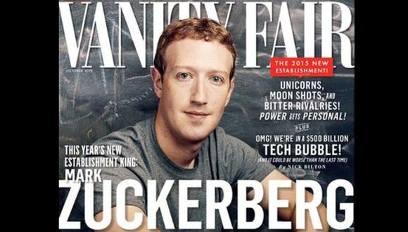 Mark Zuckerberg aparece en la portada de revista "Vanity Fair"