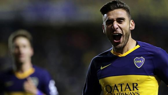 Eduardo Salvio anotó en el partido ante Aldosivi. Boca logró el triunfo en la Bombonera por 2-0. (Foto: AFP)