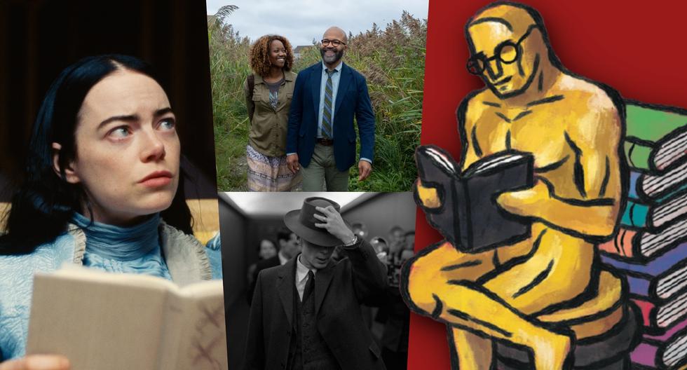 "Poor Things", "American Fiction" y "Oppenheimer" están todas nominadas al Oscar de Mejor película. Y también están basadas en novelas.