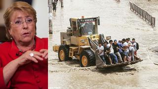 Chile ante emergencia en el Perú: "Cuenten con nuestro apoyo"