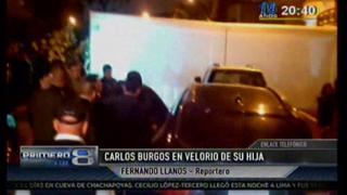 Alcalde Carlos Burgos llegó al velorio de su hija en Los Olivos
