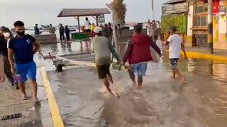 Paracas: mar se salió y dañó el muelle, locales y viviendas | VIDEOS