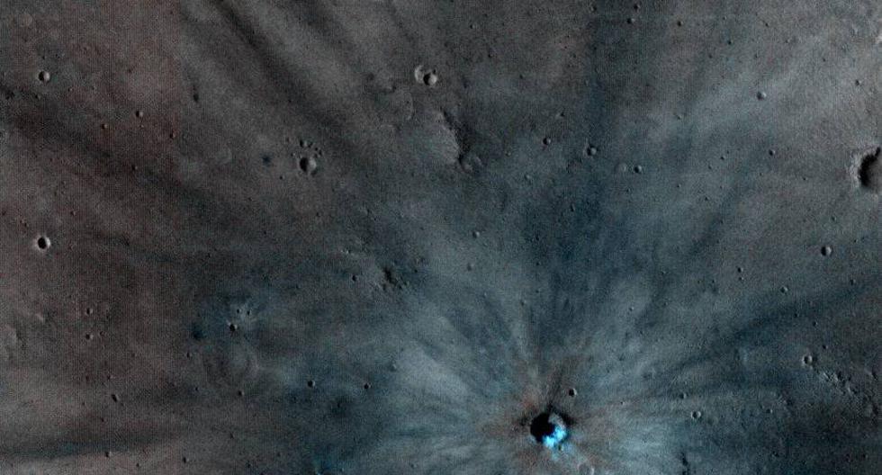 Cr&aacute;ter en Marte. (Foto: NASA/JPL-Caltech/Univ. of Arizona)