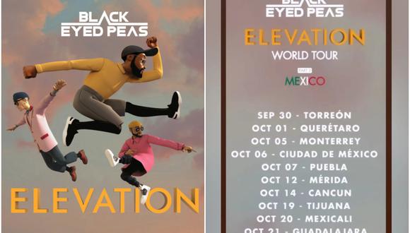 Black Eyed Peas en México: Fechas, lugares y precios de boletos para el “Elevation World Tour 2023″
