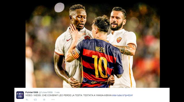 Messi: las imágenes de la agresión contra jugador de la Roma - 7
