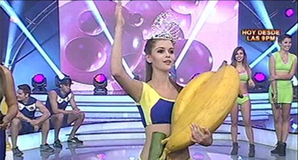 Brunella Horna se burló del Miss Perú Universo 2015. (Foto: Captura Latina)