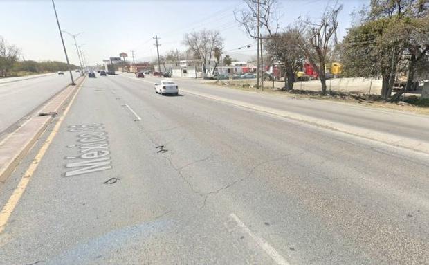 Carretera Monterrey-Nuevo Laredo. Aquí le tomaron la foto que se viralizó. (Google Maps).