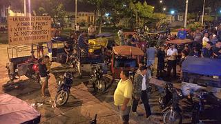 Iquitos: mototaxistas acatan paro de 24 horas