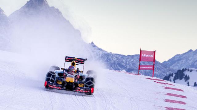 Max Verstappen: el día que esquió sobre nieve con un Fórmula 1  - 16