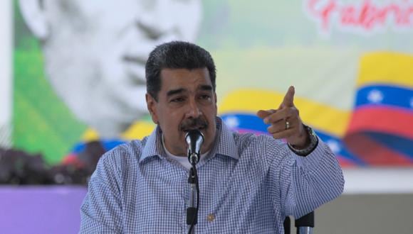 El presidente de Venezuela, Nicolás Maduro, mientras habla durante un acto de Gobierno en Caracas, Venezuela, el 27 de diciembre de 2023. (Foto de Prensa Miraflores vía EFE)