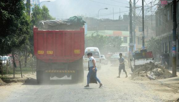 Huaycoloro: calor y polvo agravan los días tras los huaicos