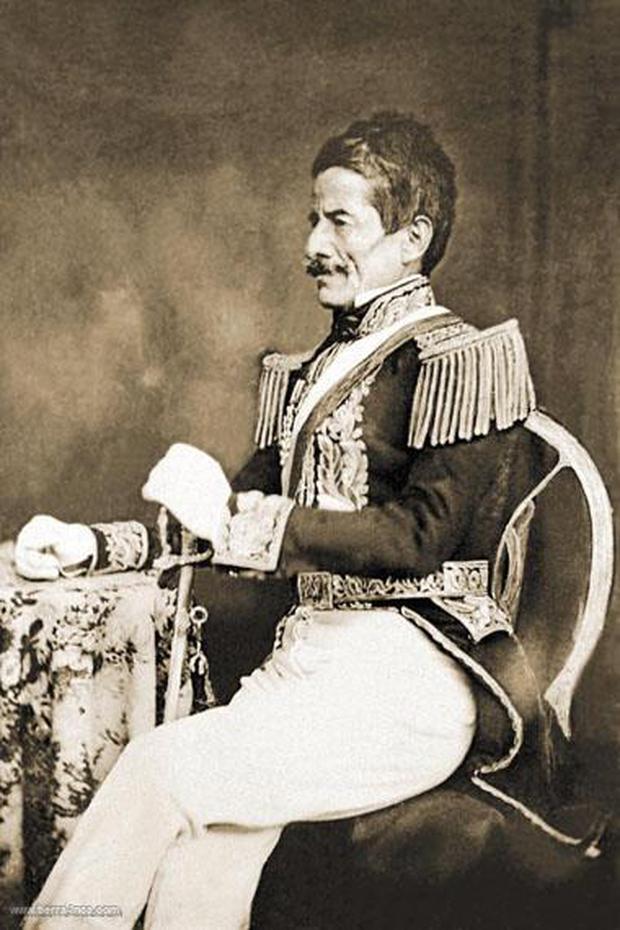 In 1856 Ramón Castilla was immortalized in a daguerreotype.