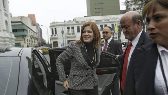 La vicepresidenta Mercedes Araoz aseguró que "no es golpista" promover la aprobación de las reformas constitucionales. (Foto: Anthony Niño de Guzmán/ El Comercio)