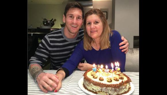 Lionel Messi festejó con tierna foto el cumpleaños de su madre