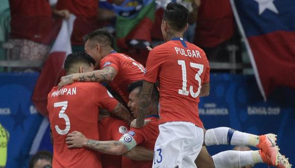 Chile venció por 2-1 a Ecuador para clasificar a los cuartos de final de la Copa América 2019 y quedar en lo más alto del Grupo C, en un partido en el que Alexis Sánchez volvió a marcar. (Foto: AFP)