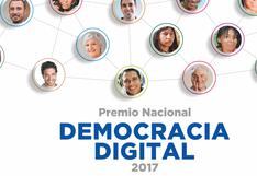 Premio Nacional Democracia Digital 2017 reconocerá iniciativas tecnológicas